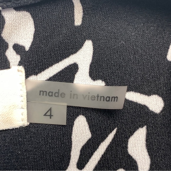 Calvin Klein Black White Abstract Sleeveless Jumpsuit - Picture 9 of 13